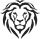 Icon schwarzer Löwe